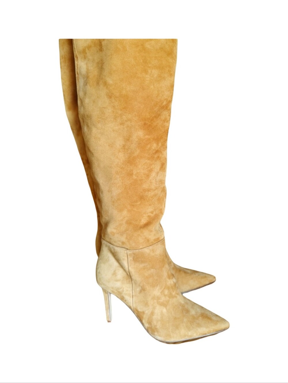 Vince Camuto Tall Pointed-Toe Over-the-Knee Suede Boots in Bright Brown. NWOT - Picture 6 of 7